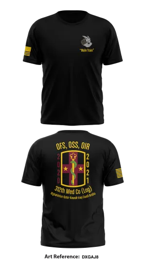 312th Med Log Co Store 1 Core Men's SS Performance Tee - DXGAj8