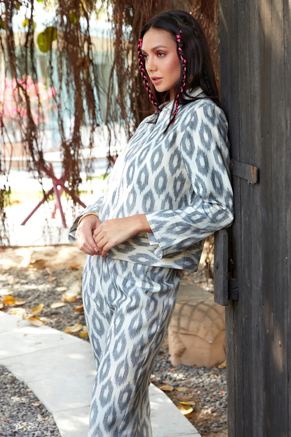 Ikat Bomber Co-ord Set