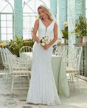 Madison All Lace Sleeveless Wedding Dress 9208838IR