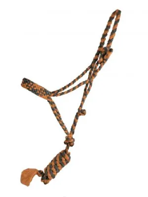 Orange & Grey Braided Mule Tape Halter