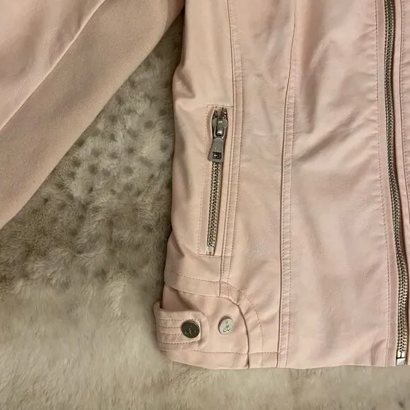 Sam Edelman Blush Pink Women’s Leather Jacket