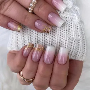 Square gold in gradual white